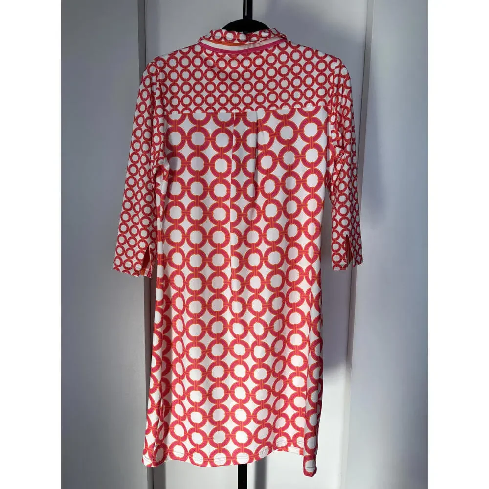 Gretchen Scott Designs Geometric Collared Dress S